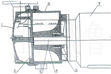 2BV-5110/5111/5121/5131/5161水環泵結構圖